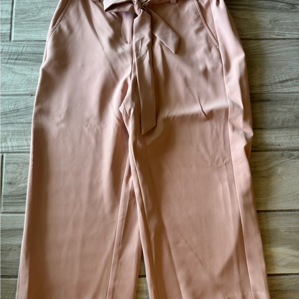 NET Apt. 9 blush pink wide crop pants